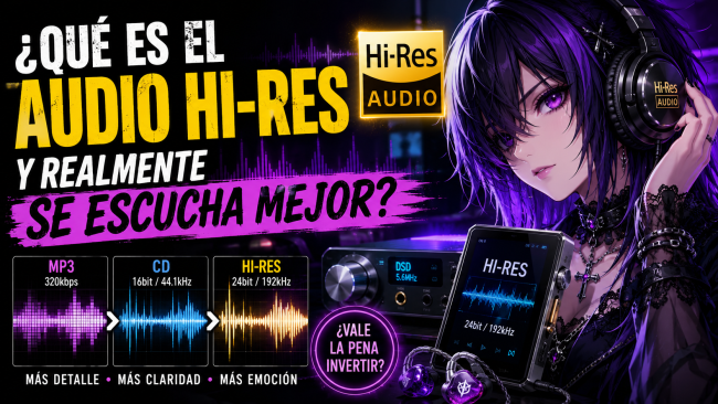 ¿Qué es el Audio Hi-Res y realmente se escucha mejor